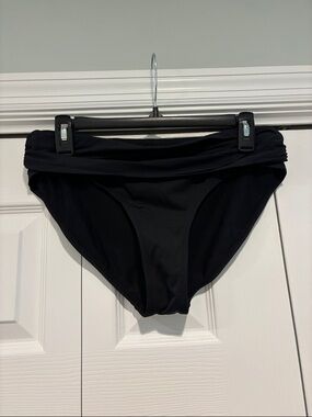 Jones New York Black Fold-Over Bikini Bottom
